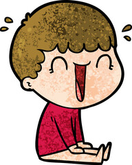 laughing cartoon man