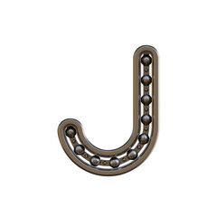 Futuristic Bearing 3D Alphabet or PNG Letters