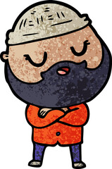 cartoon man with beard