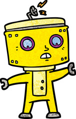 Fototapeta premium cartoon robot