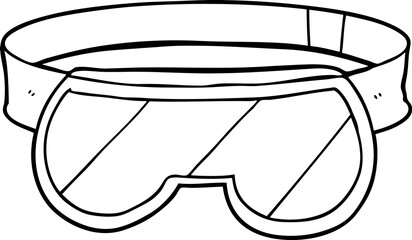 cartoon safety goggles