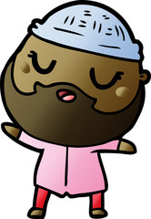 cartoon man with beard