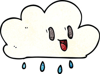 cartoon doodle expressive weather cloud