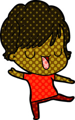 cartoon woman talking