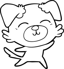 Fototapeta premium cartoon dog