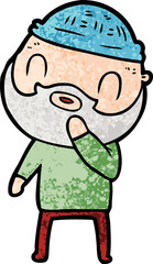 cartoon bearded man