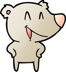 laughing bear cartoon