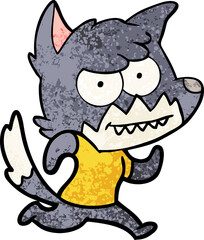 cartoon grinning fox