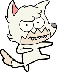 cartoon grinning fox