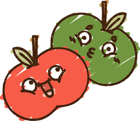 Apples Chalk Drawing