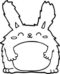 cartoon furry rabbit