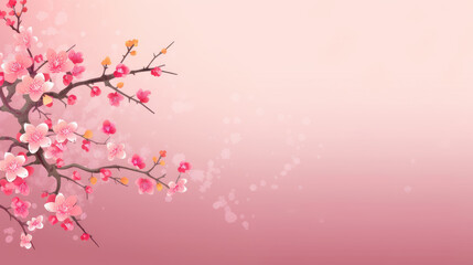 Obraz na płótnie Canvas Minimalist japanese zen flowers background