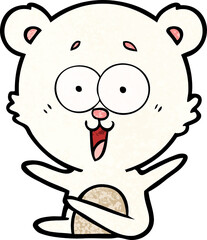 happy polar bear cartoon