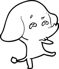 cartoon elephant remembering