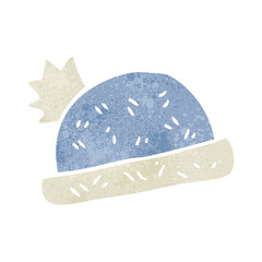 freehand retro cartoon hat