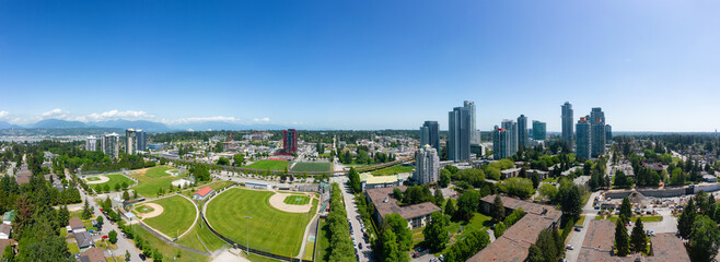 Residential Homes and Buildings near Surrey Central, Vancouver, BC, Canada