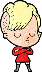 Obraz premium cartoon woman