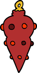 cartoon doodle christmas decoration