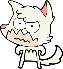 cartoon annoyed fox