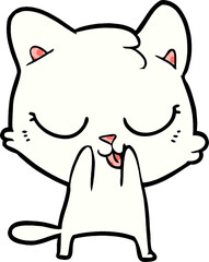 Obraz premium cartoon cat