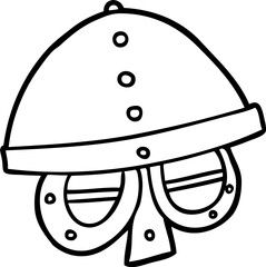 cartoon medieval helmet