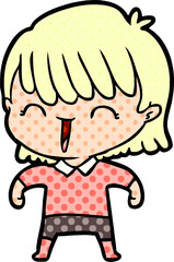 cartoon woman