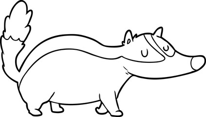 cartoon badger