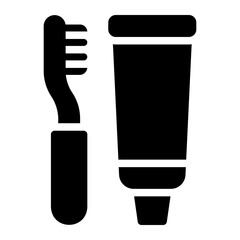 toothbrush glyph icon