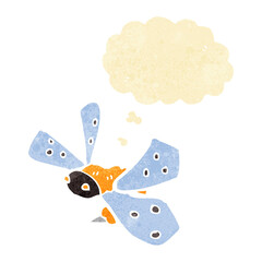 cartoon bee with thought bubble