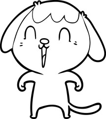 cute cartoon dog