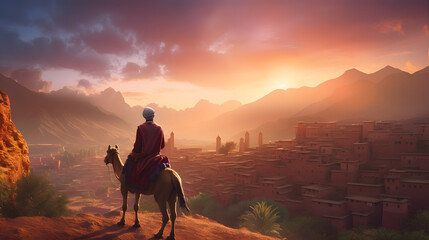 An unforgettable journey through breathtaking landscapes and vibrant cultures, capturing the essence of wanderlust and adventure. Generated IA