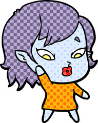 cute cartoon vampire girl