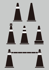 Various forms of triangular cone roadblocks 15
