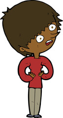 cartoon shocked woman