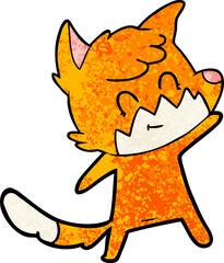cartoon friendly fox