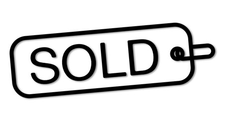 sold labels labels vector illustration background