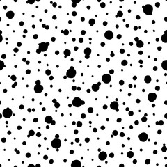 Dots black cute ornate abstract geometric pattern 
