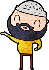cartoon bearded man