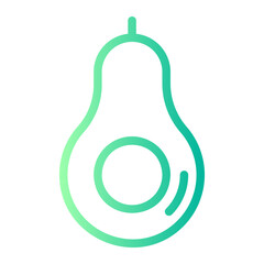 avocado gradient icon