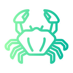 crab gradient icon