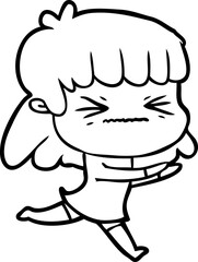 cartoon woman