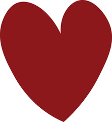 Red heart design on white background, Red heart  for love, red heart décor