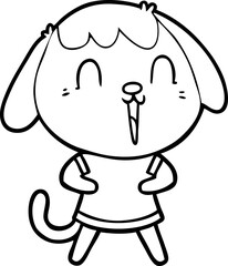 cute cartoon dog