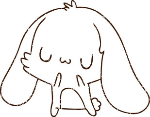 Rabbit Charcoal Drawing