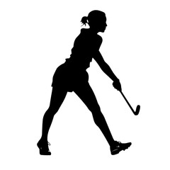Fototapeta na wymiar golf player logo silhouette vector 