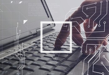 Ai chat concept, programmer coding on computer