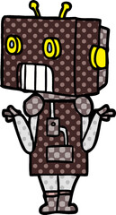 cartoon robot