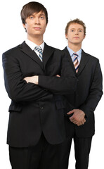 Two Businessmen Isolated