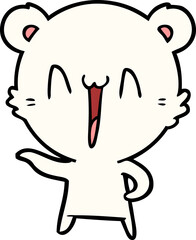 laughing polar bear cartoon