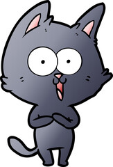 funny cartoon cat
